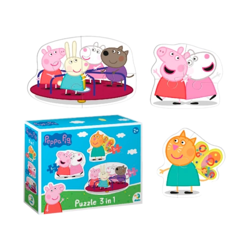 Puzzle 3w1 Świnka Peppa 200339